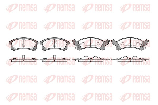 REMSA Bremsbelagsatz, Scheibenbremse