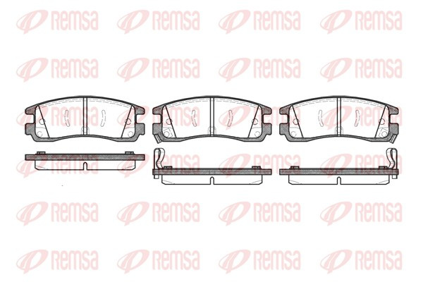 REMSA Bremsbelagsatz, Scheibenbremse