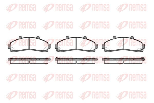 REMSA Bremsbelagsatz, Scheibenbremse