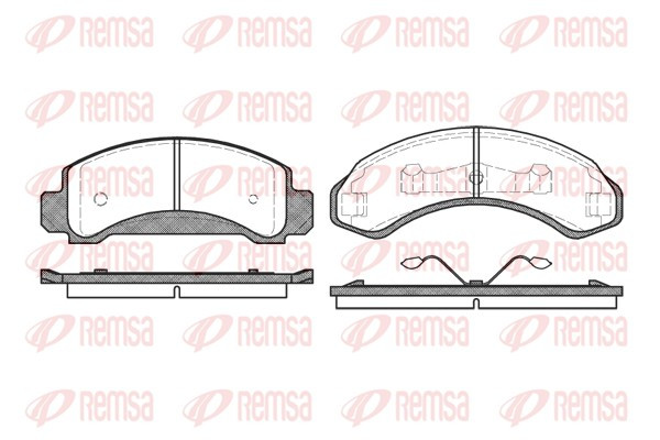 REMSA Bremsbelagsatz, Scheibenbremse
