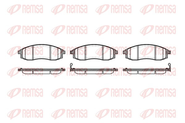 REMSA Bremsbelagsatz, Scheibenbremse