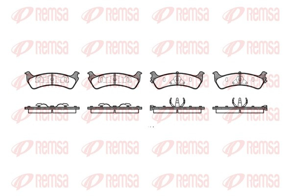 REMSA Bremsbelagsatz, Scheibenbremse