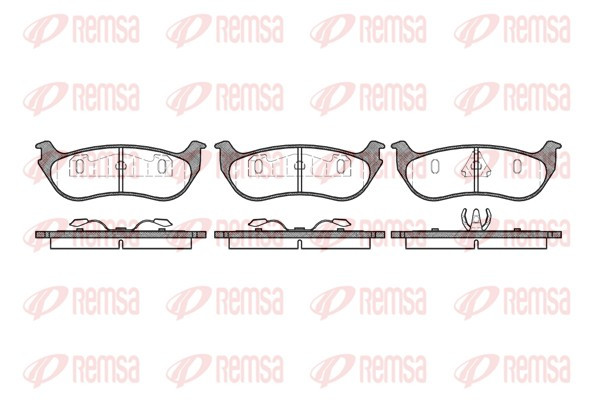 REMSA Bremsbelagsatz, Scheibenbremse