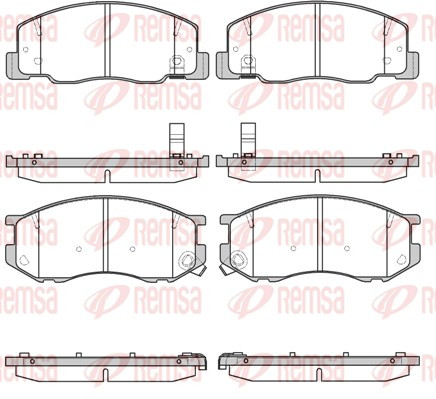 REMSA Bremsbelagsatz, Scheibenbremse