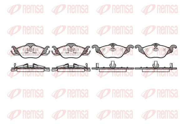 REMSA Bremsbelagsatz, Scheibenbremse