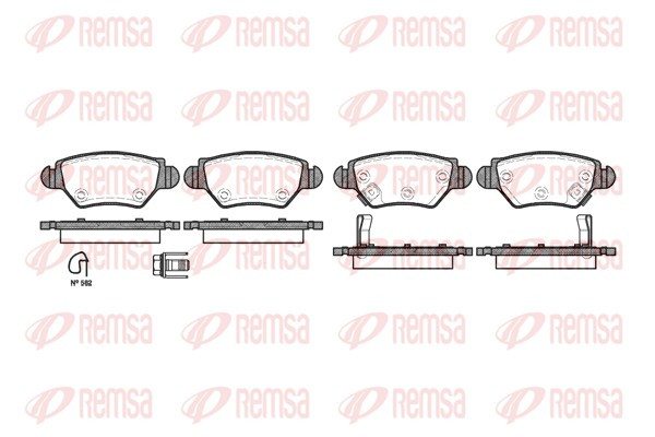 REMSA Bremsbelagsatz, Scheibenbremse