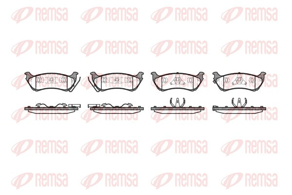 REMSA Bremsbelagsatz, Scheibenbremse