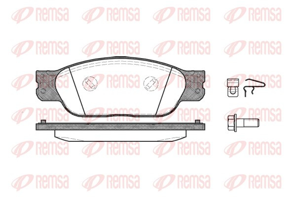 REMSA Bremsbelagsatz, Scheibenbremse