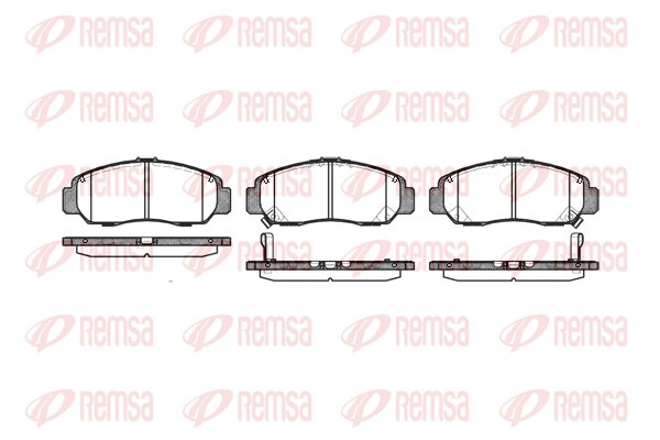 REMSA Bremsbelagsatz, Scheibenbremse