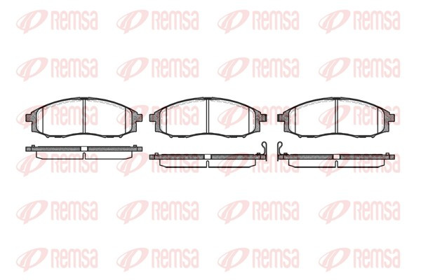 REMSA Bremsbelagsatz, Scheibenbremse