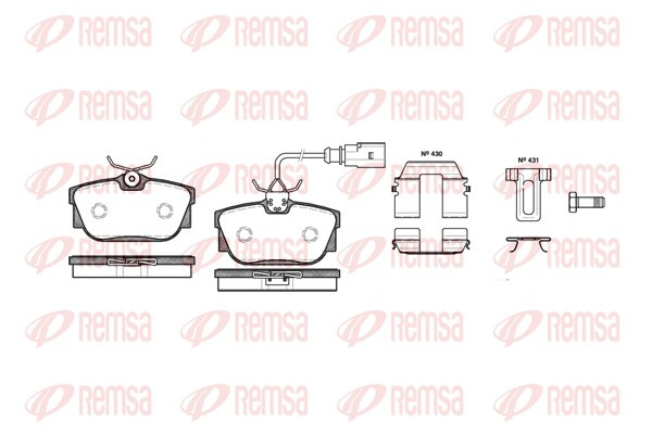 REMSA Bremsbelagsatz, Scheibenbremse