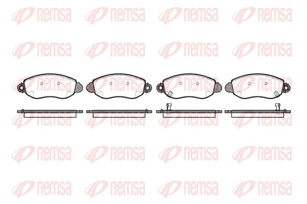 REMSA Bremsbelagsatz, Scheibenbremse