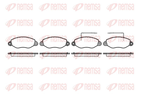 REMSA Bremsbelagsatz, Scheibenbremse