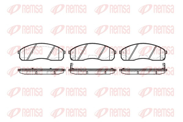 REMSA Bremsbelagsatz, Scheibenbremse