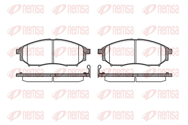 REMSA Bremsbelagsatz, Scheibenbremse