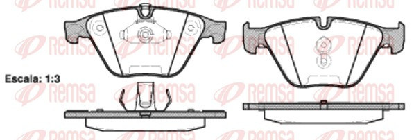 REMSA Bremsbelagsatz, Scheibenbremse