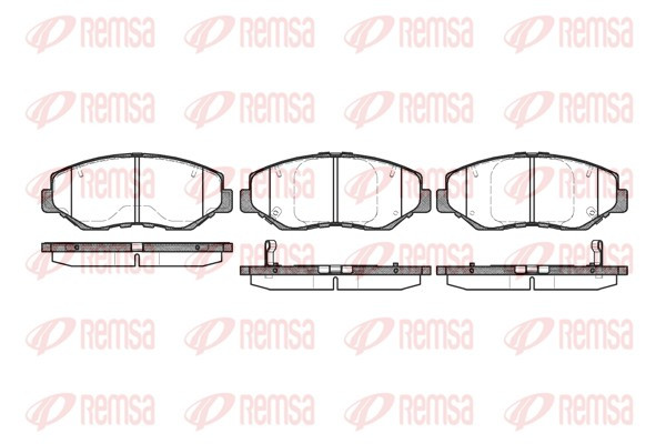 REMSA Bremsbelagsatz, Scheibenbremse