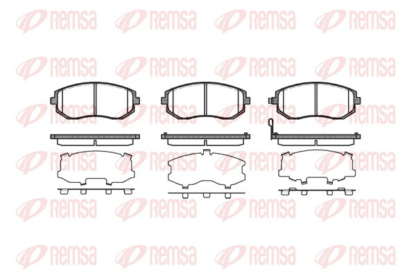 REMSA Bremsbelagsatz, Scheibenbremse