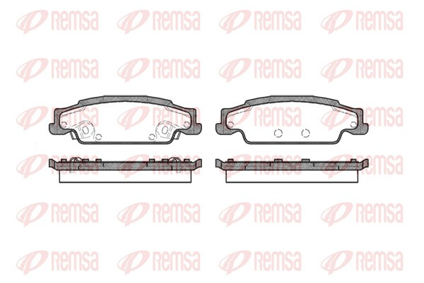 REMSA Bremsbelagsatz, Scheibenbremse