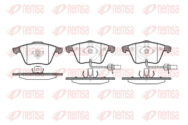 REMSA Bremsbelagsatz, Scheibenbremse