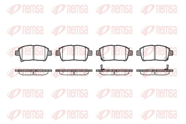 REMSA Bremsbelagsatz, Scheibenbremse