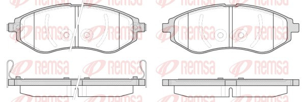 REMSA Bremsbelagsatz, Scheibenbremse