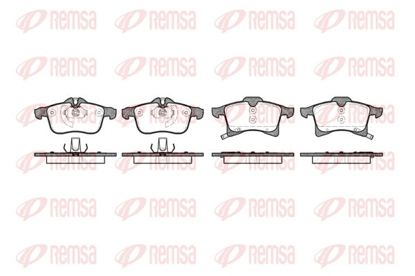 REMSA Bremsbelagsatz, Scheibenbremse