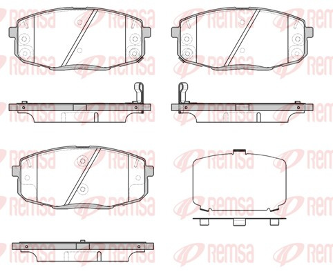 REMSA Bremsbelagsatz, Scheibenbremse