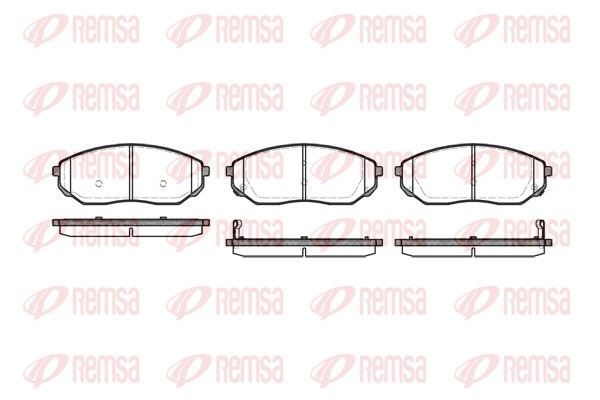 REMSA Bremsbelagsatz, Scheibenbremse