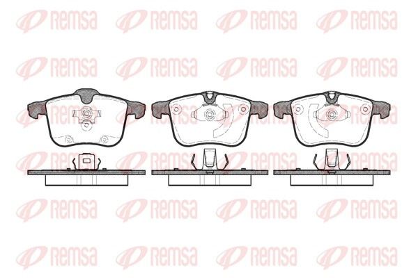 REMSA Bremsbelagsatz, Scheibenbremse