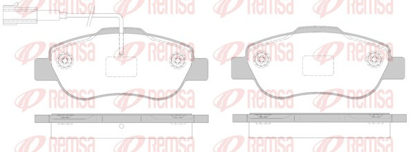 REMSA Bremsbelagsatz, Scheibenbremse