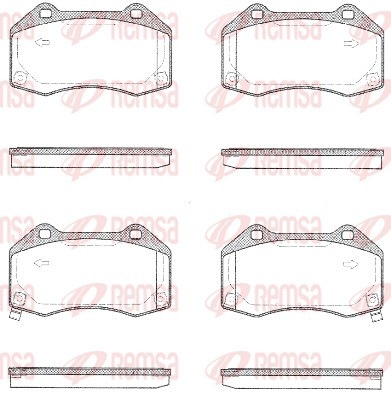 REMSA Bremsbelagsatz, Scheibenbremse