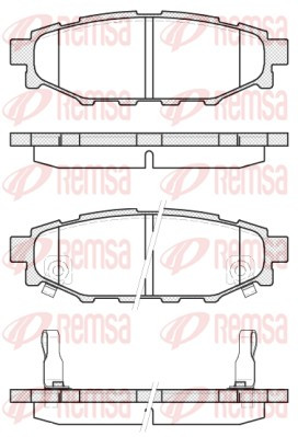 REMSA Bremsbelagsatz, Scheibenbremse