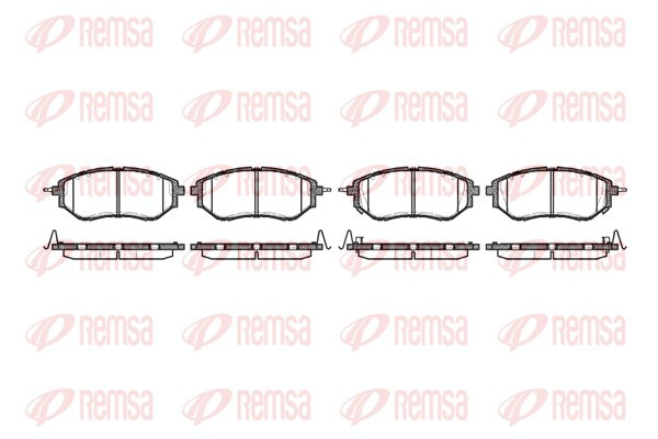 REMSA Bremsbelagsatz, Scheibenbremse