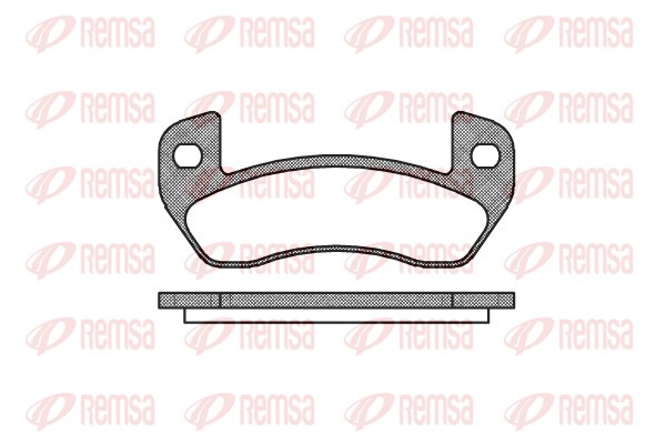 REMSA Bremsbelagsatz, Scheibenbremse