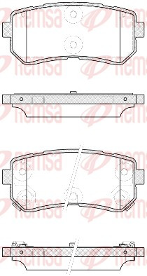REMSA Bremsbelagsatz, Scheibenbremse