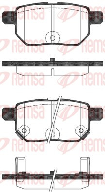 REMSA Bremsbelagsatz, Scheibenbremse