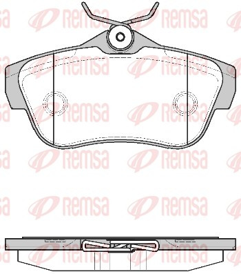REMSA Bremsbelagsatz, Scheibenbremse