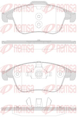 REMSA Bremsbelagsatz, Scheibenbremse