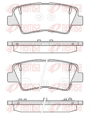 REMSA Bremsbelagsatz, Scheibenbremse