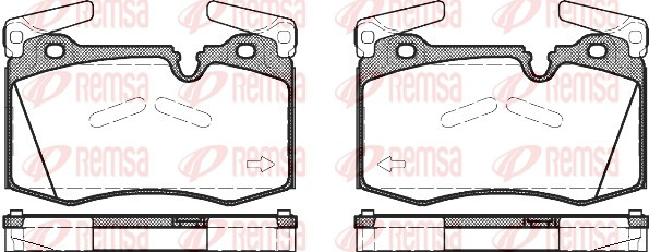 REMSA Bremsbelagsatz, Scheibenbremse