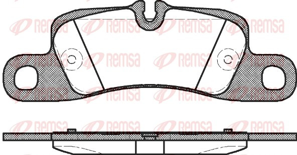 REMSA Bremsbelagsatz, Scheibenbremse
