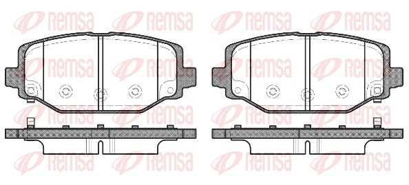 REMSA Bremsbelagsatz, Scheibenbremse