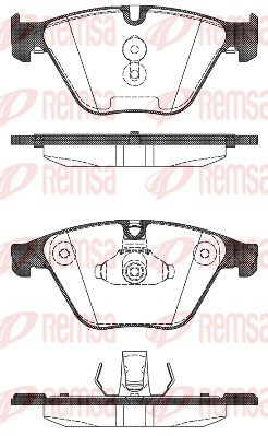 REMSA Bremsbelagsatz, Scheibenbremse