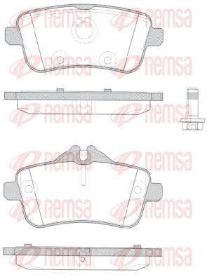 REMSA Bremsbelagsatz, Scheibenbremse