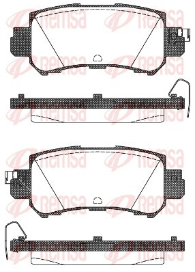 REMSA Bremsbelagsatz, Scheibenbremse