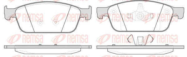 REMSA Bremsbelagsatz, Scheibenbremse