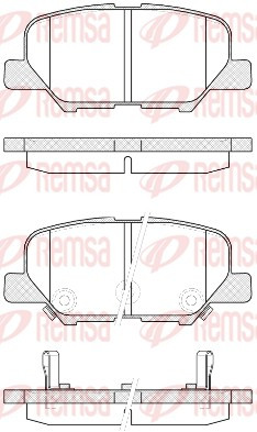 REMSA Bremsbelagsatz, Scheibenbremse