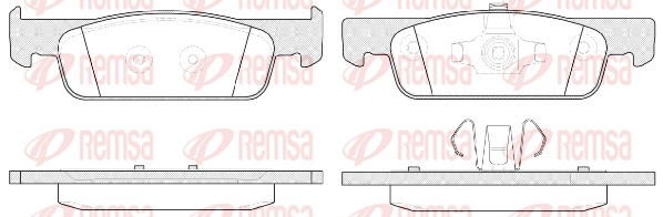 REMSA Bremsbelagsatz, Scheibenbremse