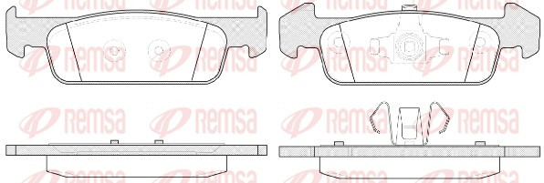 REMSA Bremsbelagsatz, Scheibenbremse